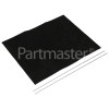 Carbon Filter : 300x240mm X 1 Sheet ( Comes With 2 X 310mm Long, Thin Piece Of Metal )