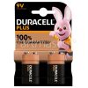 Duracell Plus Power +100% 9V Batteries (Pack Of 2)