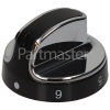 O.E.M. Hob Control Knob - Black / Chrome