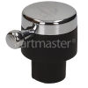 Rangemaster / Leisure / Flavel Hotplate Control Knob - Chrome / Black