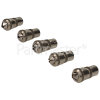 Coax In-Line Metal Socket (Pack Of 5)