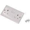 Wellco Slimline 2 Gang 13A Socket