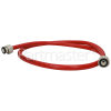 Care+Protect 1.5m Hot Water Inlet Hose Red 10x15mm Diameter