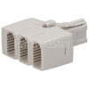 Wellco Telephone 3 Way Adaptor - White