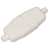 Wellco 10A 3 Pin Connector Rubberised - White