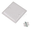 Wellco Slimline 1 Gang Blank Plate