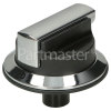 Falcon Cooker Control Knob - Black & Chrome
