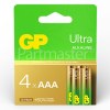 GP Batteries Ultra Alkaline AAA Batteries - Card Of 4