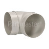 Elbow Bend Vent Ducting: 90 Deg - 3. 9"/100MM