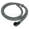 2.2m Drain Hose Straight 23mm To Right Angle 35mm Fitting