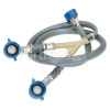 Boretti Universal 1.2m Inlet Hose - Single Inlet For Double Valve