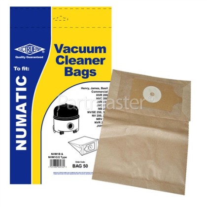 Numatic NVM-1CH Dust Bag (Pack Of 5) - BAG50