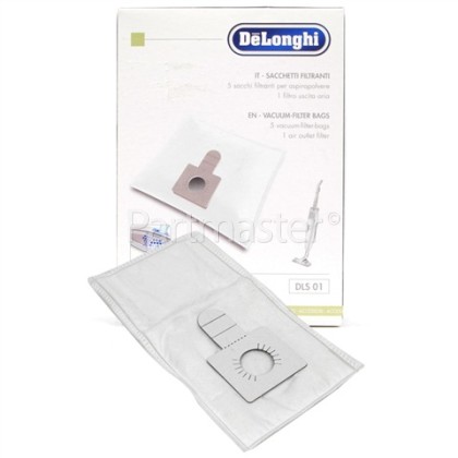 Delonghi DLS01 Bag:Paper Comes With Filter (Pack Of 5)