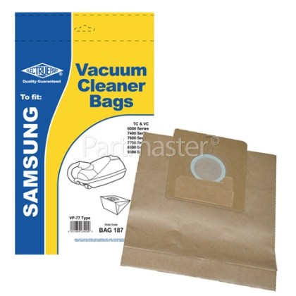 Samsung VP77 Dust Bags (Pack Of 5) - BAG187