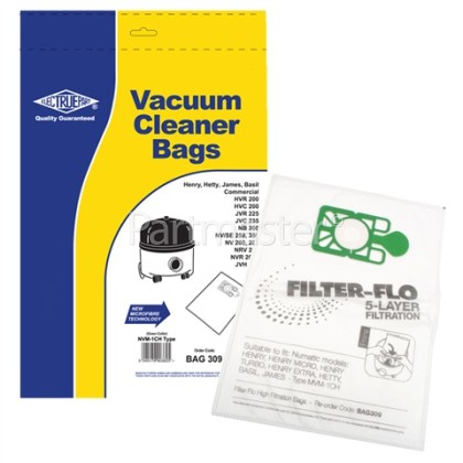 NVM-1CH Filter-Flo Synthetic Dust Bags (Pack Of 10) - BAG309