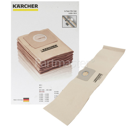 Karcher Dust Bag (Pack Of 5)
