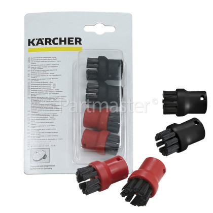 Karcher Round Brush Set (Nylon) - Pack Of 4