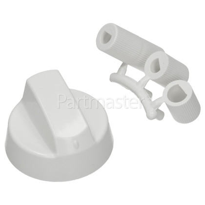 Brandt Universal Multifit Cooker Control Knob - White
