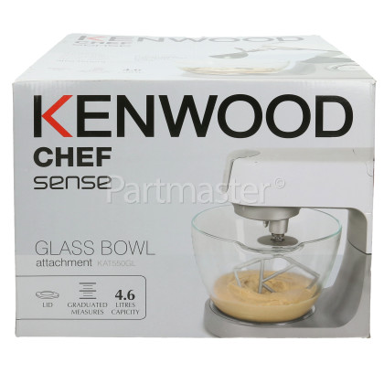 Kenwood KAT550GL Chef Sense Glass Bowl - 4.6L | www.partmaster.co.uk Kenwood KAT550GL Chef Sense Glass Bowl - 4.6L | www.partmaster.co.uk