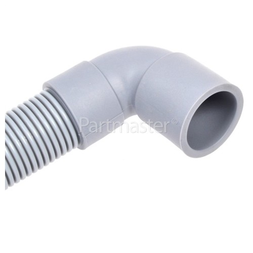 Universal 1.5m Drain Hose (Straight 21mm To Right Angle End 22mm