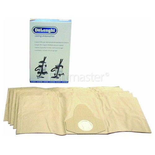 Delonghi Paper Bag & Filters (Pack Of 5)