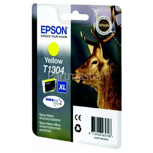 Epson Genuine T1304 Yellow Ink Cartridge