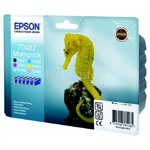 Epson Genuine T0487 Multi-Pack Ink Cartridge