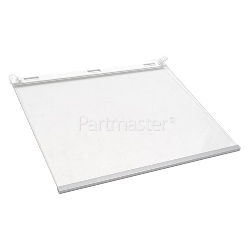 LG Fridge Glass Shelf Assembly : 425x350mm