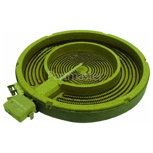 Ceramic Hotplate Element Dual 700W/2100W www.partmaster.co.uk