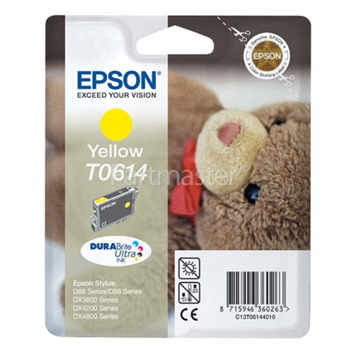 Epson Genuine T0614 Yellow Ink Cartridge