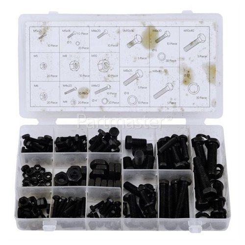 Rolson Nut & Bolt Kit : 180 PIECE (engineers Tool Box)