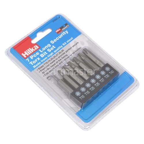 7 Piece Security Torx Bit Set (Long)