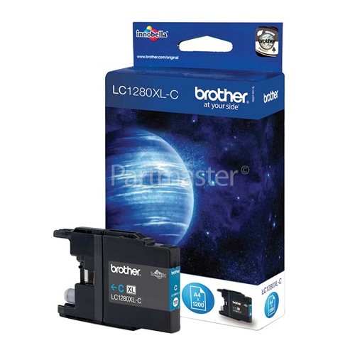 Brother MFC-J5910DW Genuine LC1280XLC Cyan Ink Cartridge