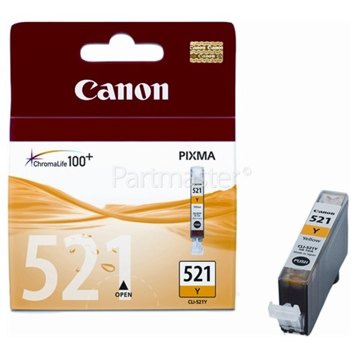 Canon Genuine CLI-521Y Yellow Ink Cartridge