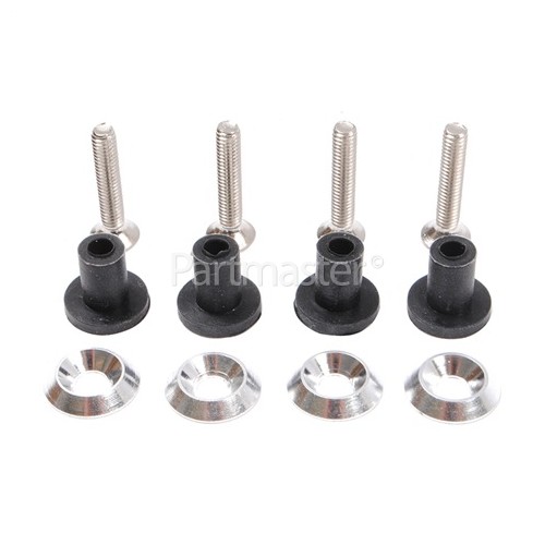 Homeking Cooker Hood Glass Fixing Screws & Rubbers