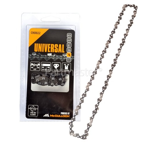 Universal Powered By McCulloch CHO022 35cm (14") 52 Drive Link Chainsaw Chain