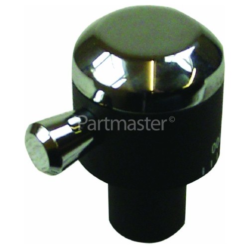 Rangemaster 8142 90 DF NG FSD black/chrome Control Knob www
