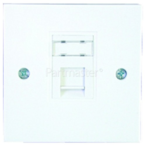 Philex RJ45 Keystone Jack Flush Mounting Faceplate