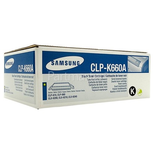 Samsung Genuine CLP-K660A Black Toner Cartridge