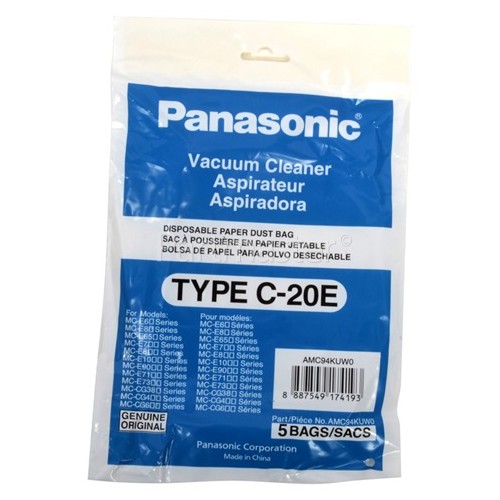 Panasonic C-20E Paper Dust Bag (Pack Of 5)