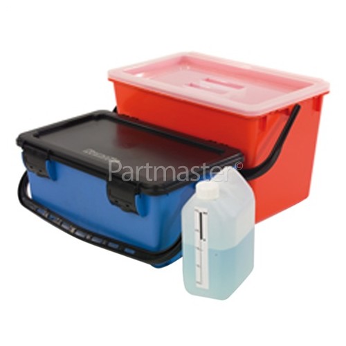 Numatic BK10 - MopMatic Pail Blue With Red Dirty Mop Container.