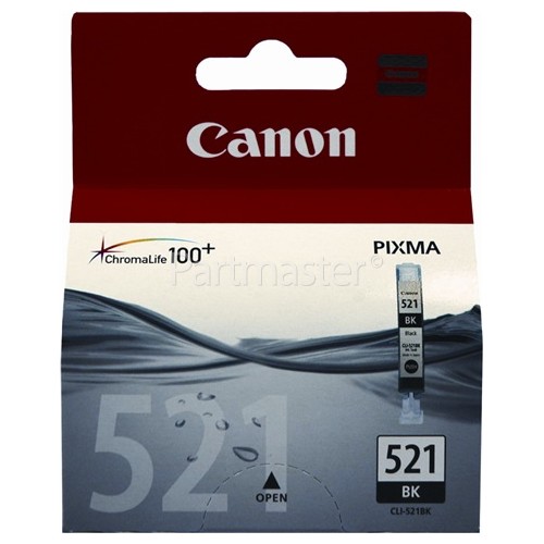 Canon Genuine CLI-521BK Black Ink Cartridge