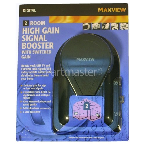 Maxview Signal Booster With Switchable Gain Control