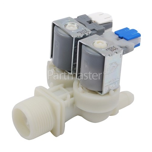 Iberna Cold Water Double Inlet Solenoid Valve : 180Deg. With Protected (Push) Connectors