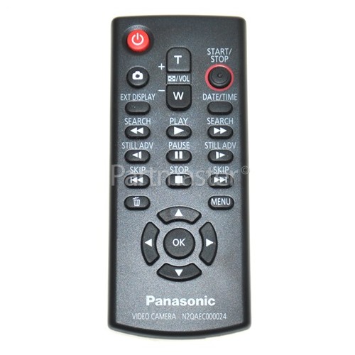 Panasonic HDCHS25EB-K N2QAEC000024 Camcorder Remote Control