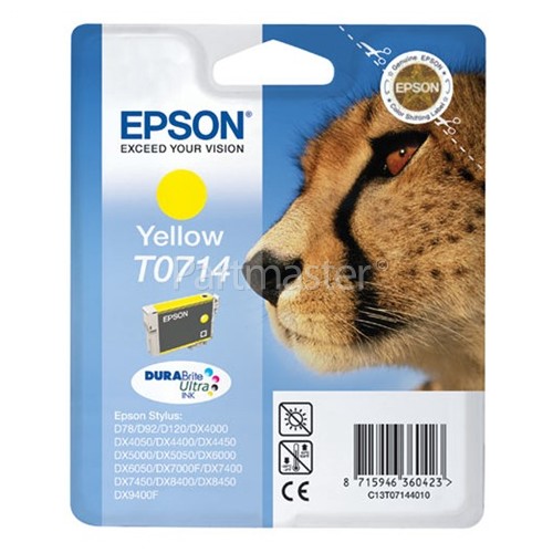 Epson Genuine T0714 Yellow Ink Cartridge