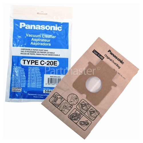 Panasonic C-20E Paper Dust Bag (Pack Of 5)