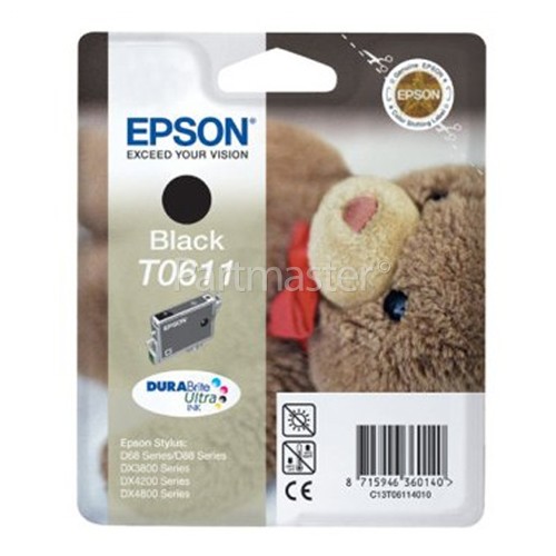 Epson Genuine T0611 Black Ink Cartridge