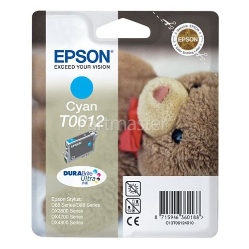 Epson Genuine T0612 Cyan Ink Cartridge