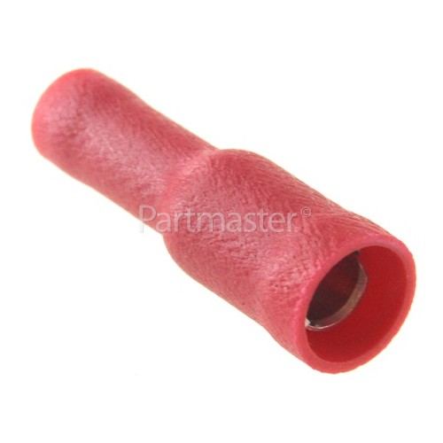 Bullet Connector Female Red Insulated